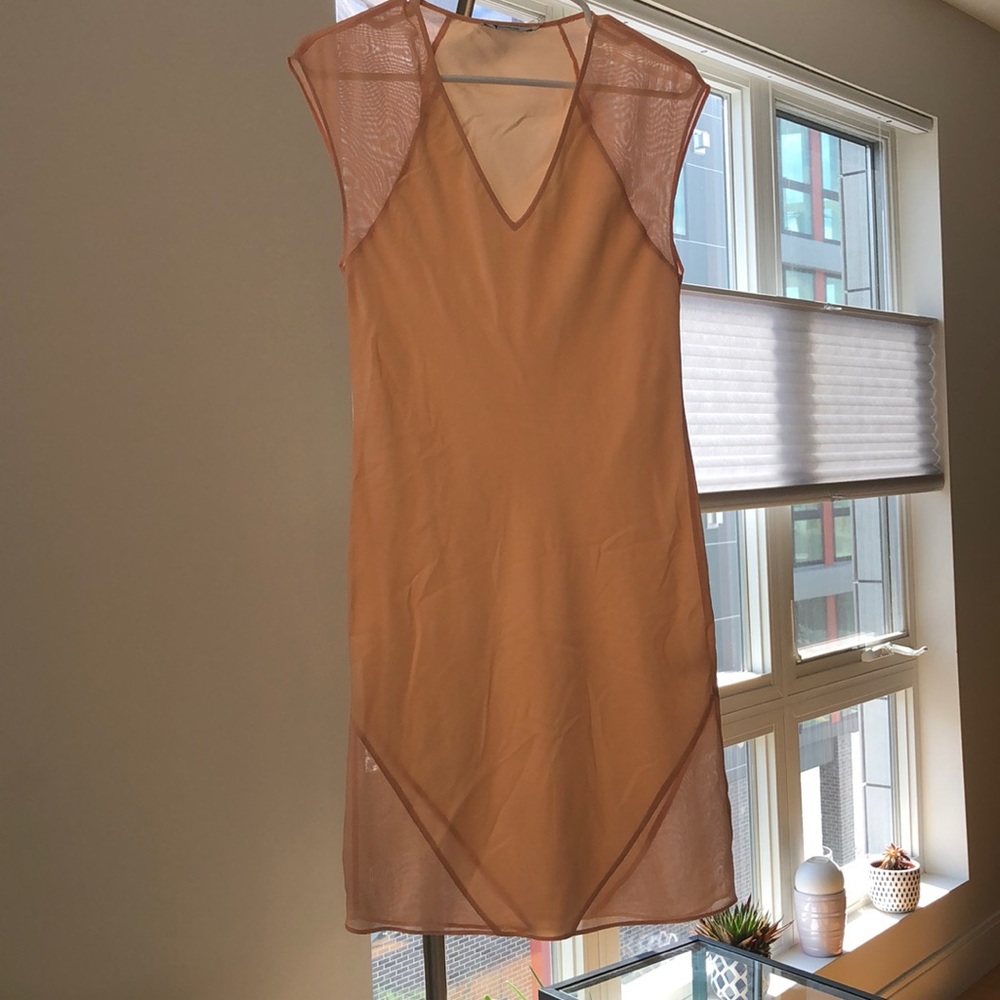 Alexander wang peach dress